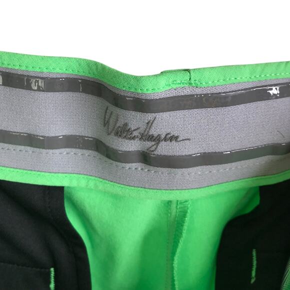 Walter Hagen Shorts Mens Size 32 Bright Green Stretch Performance Casual - Picture 3 of 9